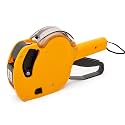 Motex MX-5500NEW Price Tag Gun, 1 Line 8 Digits – Pre-Loaded 1,000 White Labels & Ink, Extra Ink Refill – Easy Label Maker for Retail, Grocery, Garage Sale, Inventory – Yellow