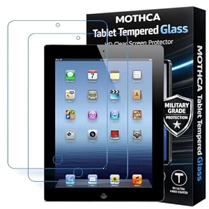 mothca tempered glass for apple ipad 1234  2-pack
