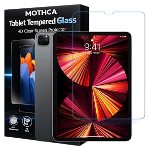 mothca tempered glass for ipad pro 129 inch 1-pack