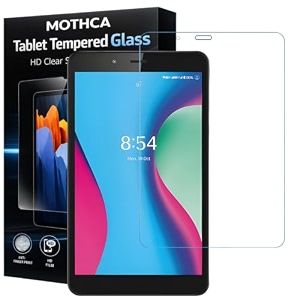 mothca tempered glass for lava tab t81n 1-pack