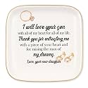 Mother Of The Groom Gifts from Bride,Bride Wedding Gifts for Mother In Law, "I will love your son with all of my heart for all of my life", Ceramic Ring Dish Jewelry Tray, Wedding Gifts for New Mom