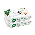 Mother Sparsh Natural Care Baby Wipes I 100% Plant Made Fabric From Forest Land, Gentle + Cleanse (with Grapefruit) Wet Wipes For Baby I Cotton Cloth Like Bigger Sheets | 60 Pcs
