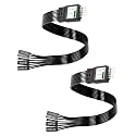 Motherboard Front Panel Cable,9Pin F-Panel Extension Cable for HDD LED,Power LED,Power Sw,Reset Sw,2Pack(0.3M/0.98FT)