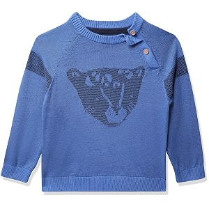 mothercare boy39s cotton round neck sweater zc124_blue_2-3y