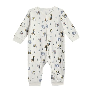 Mothercare Baby Romper Sleepsuit Autumn Print Full
