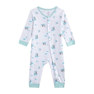 Mothercare Baby Romper Sleepsuit Autumn Print Full