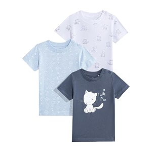 Mothercare Baby T-Shirt 3-Pack Unisex Short Sleeve