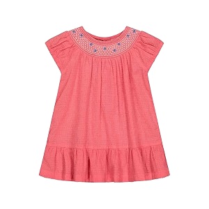 Mothercare Girls Cotton A-Line Knee-Length Casual Dress