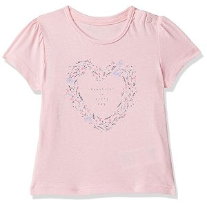 mothercare girls round neck printed tee