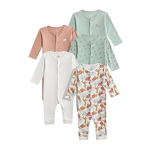 Mothercare Sleepsuit Sleeveless Cotton Apple Print Pack