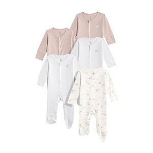 Mothercare Sleepsuit Sleeveless Cotton Apple Print Pack