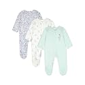 Mothercare Solid Cotton Girls Sleepsuits S22WE789-P