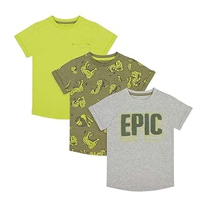 Mothercare Solid Cotton Infant Boys T-Shirt S21YB397-P