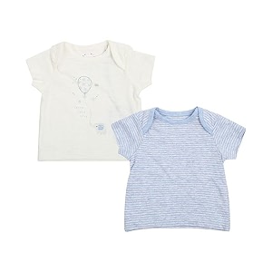 Mothercare Unisex Envelope Neck Printed and Stripe