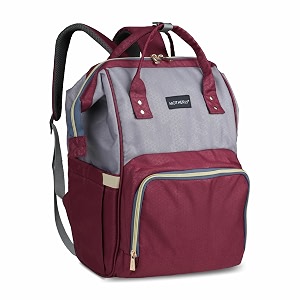 motherly stylish babies diaper bags for mothers 6 month warranty gray amp marron