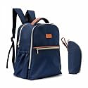 Motherly Laptop Diaper Bag for Mothers for Travel, Maternity Bag for Newborn Baby, Mothers Travelling Bag, Multi Pocket Backpack, Water Resistant Baby Bag for moms with Warranty and Offers (Navy Blue)