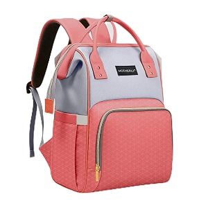 motherly stylish babies diaper bags for mothers 6 month warranty orange amp gray