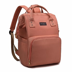 motherly solid color diaper bag for mothers for travel maternity bag for newborn baby mothers travelling bag multiple pocket water resistant baby bag hospital bag for moms pink