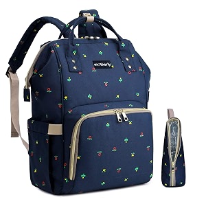 motherly evergreen muse babies diaper bags for mothers with 1 bottle bag  1 diaper changing mat blue flower