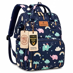 motherly patented diaper bag backpack for moms imperial series cream
