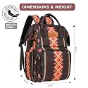 Motherly VivaLuxe Baby Bag for Mother Travel with Warranty/Diaper Bag with Insulated Baby Bottle Pocket/Diaper Bag for Mothers for Travel with Stroller Hooks,Diaper Bags for Mom (Black)