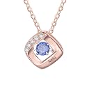 Mothers Day Gifts for Mom Birthstone Name Necklace Mother's Day Gifts for Women Personalized Necklaces Customized Twisted 2-7 Mothers Necklace with Birthstones
