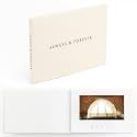 The Motion Books (ALWAYS &amp; FOREVER - BLACK FOIL) | Luxury Linen Bound Video Book | Black foil letter stamping | Up to 3 hours of video, 7” IPS Display, 4GB of memory &amp; Rechargeable Battery