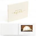 The Motion Books (BEST DAY EVER) | Luxury Linen Bound Wedding Video Book | Foil stamped lettering | Up to 3 hours of video, 7” IPS Display, 4GB of memory &amp; Rechargeable Battery