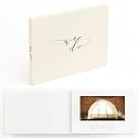 The Motion Books (WE DO) | Luxury Linen Bound Wedding Video Book | Cursive stamped text | Up to 3 hours of video, 7” IPS Display, 4GB of memory &amp; Rechargeable Battery