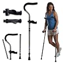 in-Motion Pro Underarm Crutches for Adults, Spring Assist, Foldable