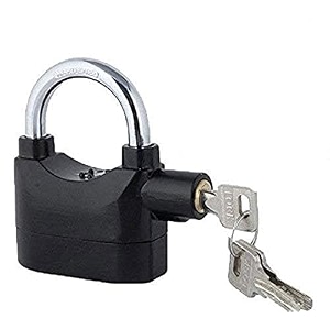 motion sensor alarm lock for home security  anti-theft smart lock with siren  vibration amp movement detection  ideal for doors windows bikes lockers amp luggage