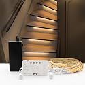 Motion Sensor with Daylight Sensor Sync Light Up Type LED Stair Lighting Kit SSL-0516, Suilt for 20-40inches Wide Indoor Staircase (Warm White 3000K, 20 Stairs)