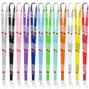 Motipuns 24 Pcs Christian Lanyard Bulk for ID Badge Christian Gifts