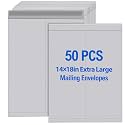 Motipuns 50 Pcs 14'' x 18'' Large Mailing Envelopes 32lb with Gummed Flaps