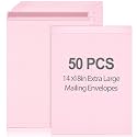 Motipuns 50 Pcs 14'' x 18'' Large Mailing Envelopes 32lb with Gummed Flaps