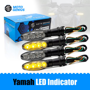 moto genius front rear led indicator light for yamaha fz r15 mt15  bs4  bs6  ray z