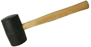 moto rbh36 rubber mallet hammer with wooden handle for soft impact and no damage speciality hammer