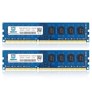 motoeagle 16gb kit 2x8gb pc3 12800u ddr3 1600 udimm 2rx8 dual rank non ecc unbuffered 15v desktop computer memory