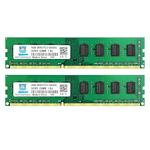 motoeagle 8gb kit 2x4gb 2rx8 pc3-10600u ddr3 1333mhz dimm ram 4gb ddr3 10600 pc3 1333 udimm cl9 15v 240-pin desktop memory