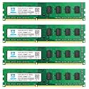 Motoeagle16GB Kit (4 X4GB) PC3-10600U DDR3 1333MHz UDIMM RAM, 4GB DDR3 DIMM Memory, CL9 1.5V 240-Pin Desktop 2RX8