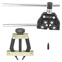 Motoforti Roller Chain Tools Kit 25-60 Chain Detacher Breaker Cutter Tool Roller Chain Puller Holder Connecting for Bicycle Bike Motorcycle Go Kart ATV Chains Replacement Carbon Steel Black