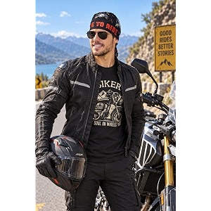 motohog helmet skull caps for men hair inner helmet cover caps for bikers sweat cooling skull cap headwrap bandana durag patka head wear for cycling amp running - free size