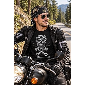 motohog helmet skull caps for men hair inner helmet cover caps for bikers sweat cooling skull cap headwrap bandana durag patka head wear for cycling amp running - free size