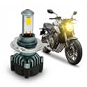 MOTOLURGY NATH H4 50W Hi/Lo Beam LED Headlight Bulb | 8000 Lumens | Bike/Motorcycle Headlight | Made in India | 15 Months Replacement Warranty (Yellow White)