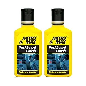 motomax dashboard polish 50 ml pack of 2  protects and shines interiors of cars bike motorcycle  instant shine  suitable for fibre plastic surfaces