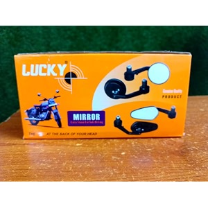 motorbike handle mirror oval gt black
