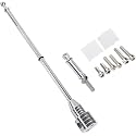 Motorcycle Adjustable Flagpole Mount Outdoor Weather Resistant Flag Pole Holder Fit for 1/2'' Luggage Racks for Harley Goldwing CB VTX CBR Yamaha Garden（Silver）