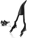 Motorcycle Backrest Sissy Bar Detachable Passenger Assembled Backrest Rear Pad Upright 28" Compatible With Harley Touring Road King Road Glide Street Glide Electra Glide Road King 2009-2026