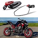 Motorcycle Bar End Mirror, Universal 7/8" Handle Rear View Side Mirrors Compatible with MT09 MT03 Z125 Z400 Z650 Z900 SV650 CB300F CB500F Grom and More