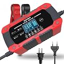 Motorcycle Battery Charger for Sym eX Pro, 12V10A Smart Automatic Battery Maintainer with LCD Display Trickle Charger Pulse Repair